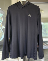 Adidas Golf Black Mens L Pullover Hoodie