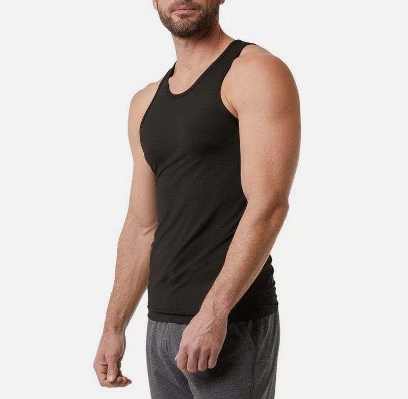 32 Degrees Men's Comfort Mesh Tank, 3-pack Color Black Size L "OPEN BOX" gallery