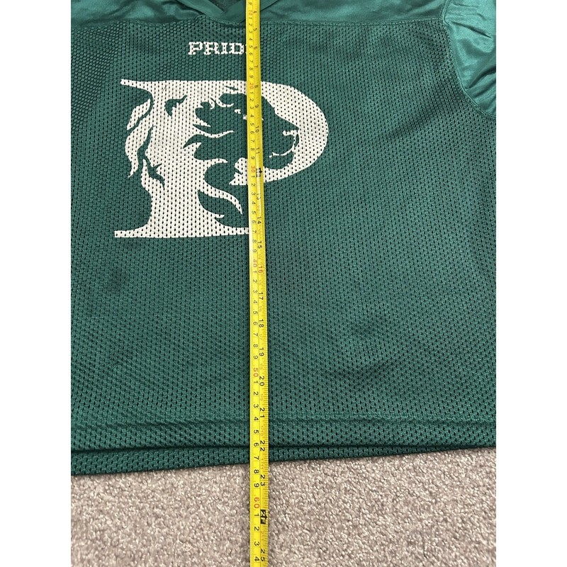 A4 Football Jersey Mens M Green Excellent Pride Lion Graphic Mesh Practice Shirt gallery