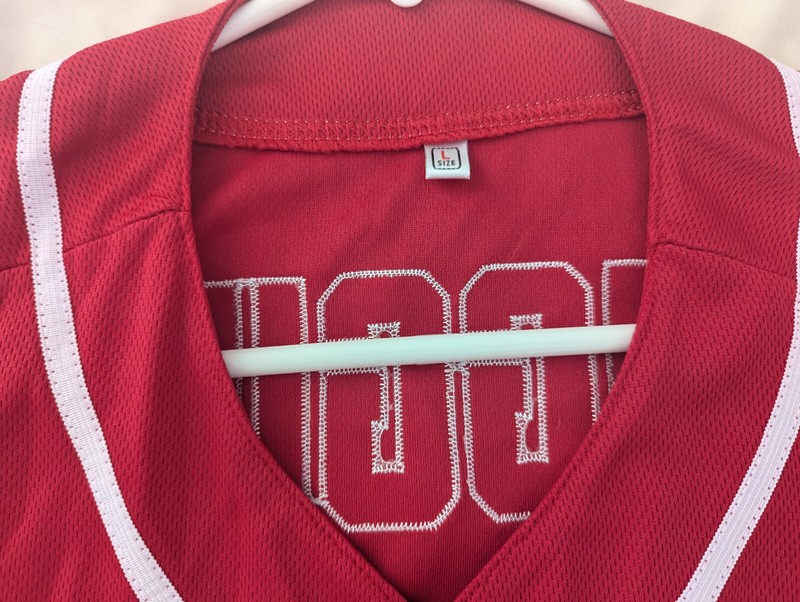Jersey Red Black L Hip Hop Bad Boy 10 Biggie smalls baseball Notorious B.I.G. ca gallery