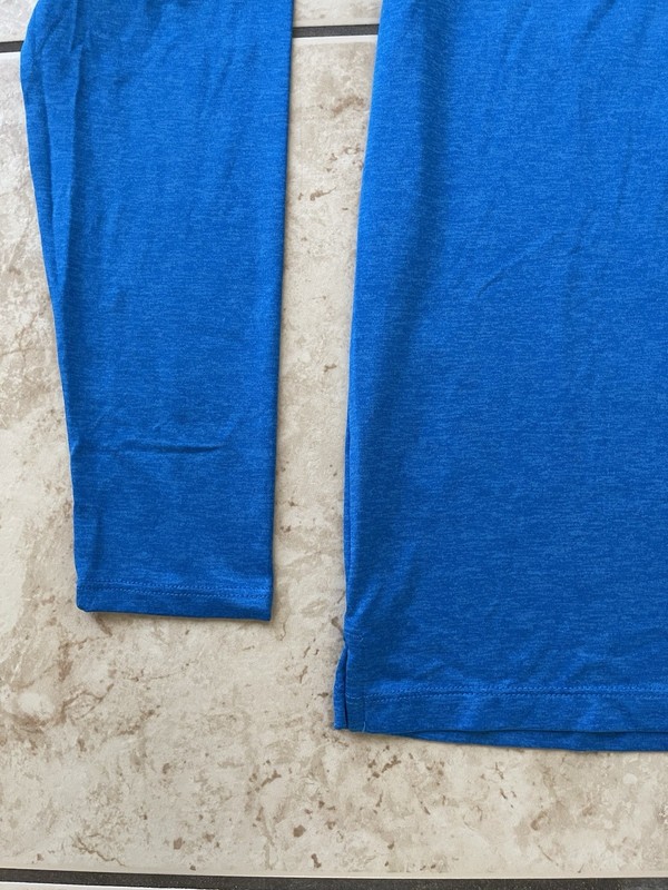 The North Face Men's Running Long Sleeve Blue Tech Shirt Medium Sports Climb Tee gallery