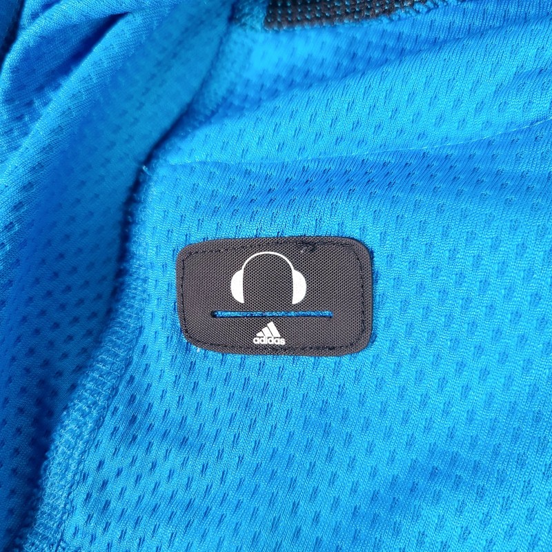 Adidas Cycling Shirt Men Large Blue Clima365 Formotion Supernova MP3/ipod Pocket gallery