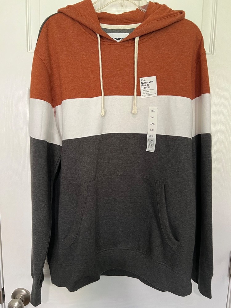NWTs Sonoma Super Soft Fleece Hoodie Men's Size XXL.