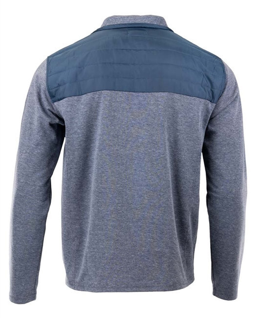 Eddie Bauer Mens Mixed Media Pullover in Dusted Indigo Heather Sz XXL gallery