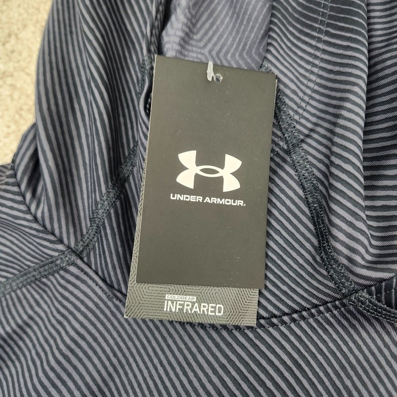 Under Armour Men XL Cold Gear Infrared CGI Printed Hoodie Compression Gray gallery