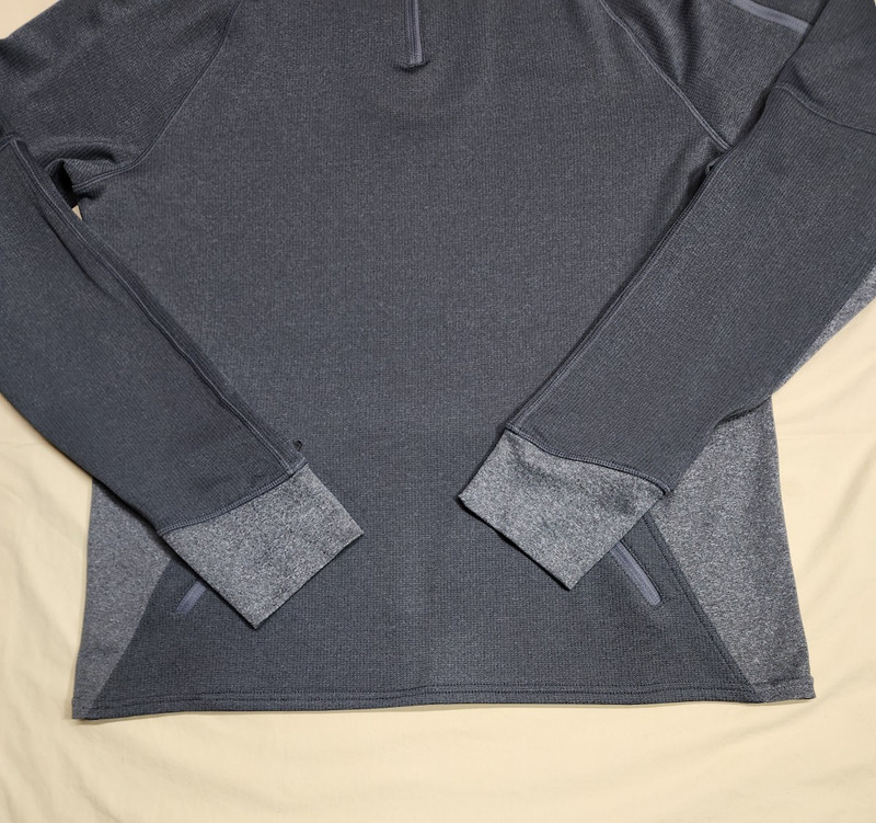 Hylete Activewear Tops Men Large Gray Performance Long Sleeve Pullover 1/4 Zip gallery