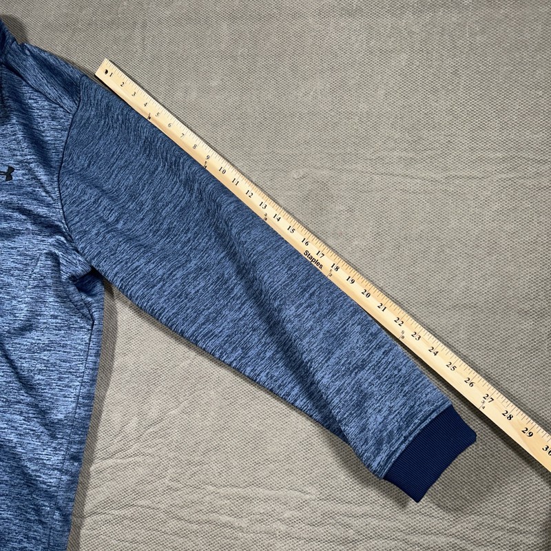 Under Armour 1/4 Zip Blue Pullover Size 2XL Loose Cold Gear Long Sleeve gallery