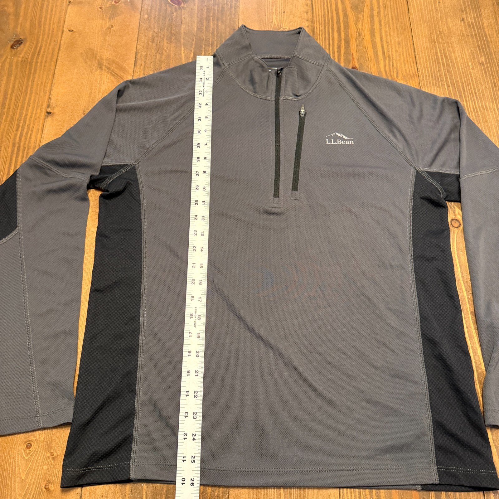LL Bean Pullover Mens Medium 1/4 Zip Performance Shirt Gray 300501 Outdoor gallery