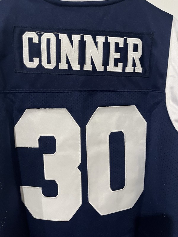 Authentic Classics McDowell #30 Conner Football Jersey Blue White Men’s M NWT gallery