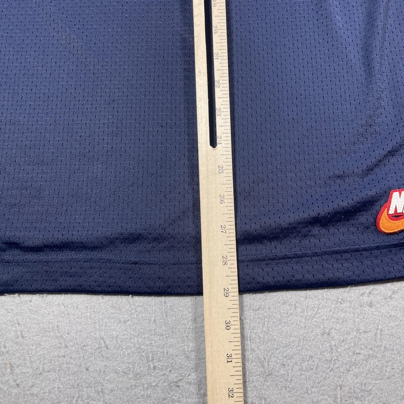 Vintage Nike Shirt Men Large Blue Mesh Sleeveless Basketball Rainbow Swoosh Y2K gallery