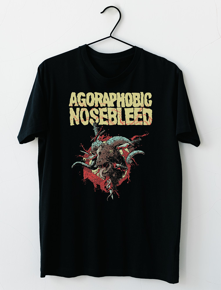 Agoraphobic Nosebleed Ram Stabbed Goat T-Shirt S M L XL 2XL 3XL gallery