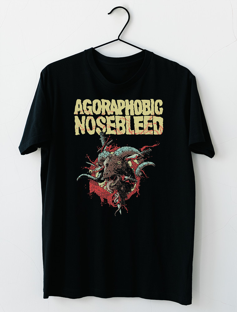 Agoraphobic Nosebleed Ram Stabbed Goat T-Shirt S M L XL 2XL 3XL