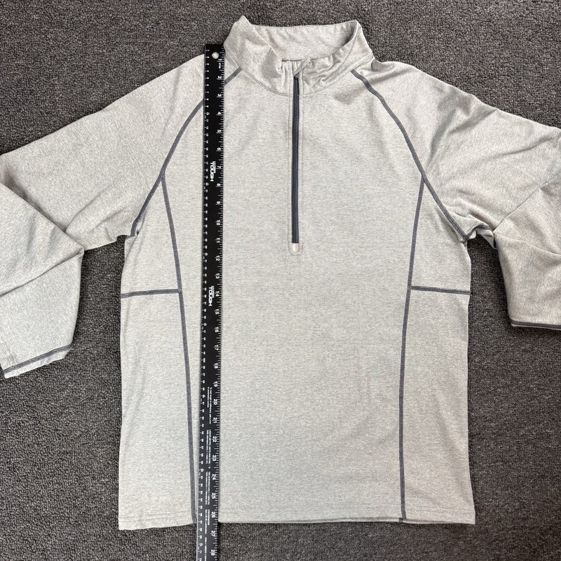 Eastern Mountain Sports EMS Techwick Quarter-Zip Base Layer Mens Medium Gray gallery