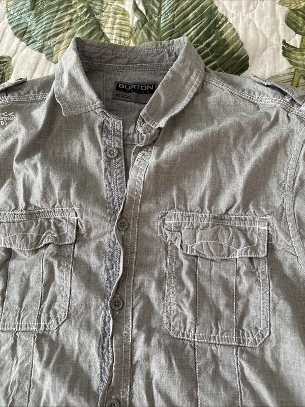 MENS Burton London SHIRT BUTTON UP LONG SLEEVE SLIM FIT 1904 gallery