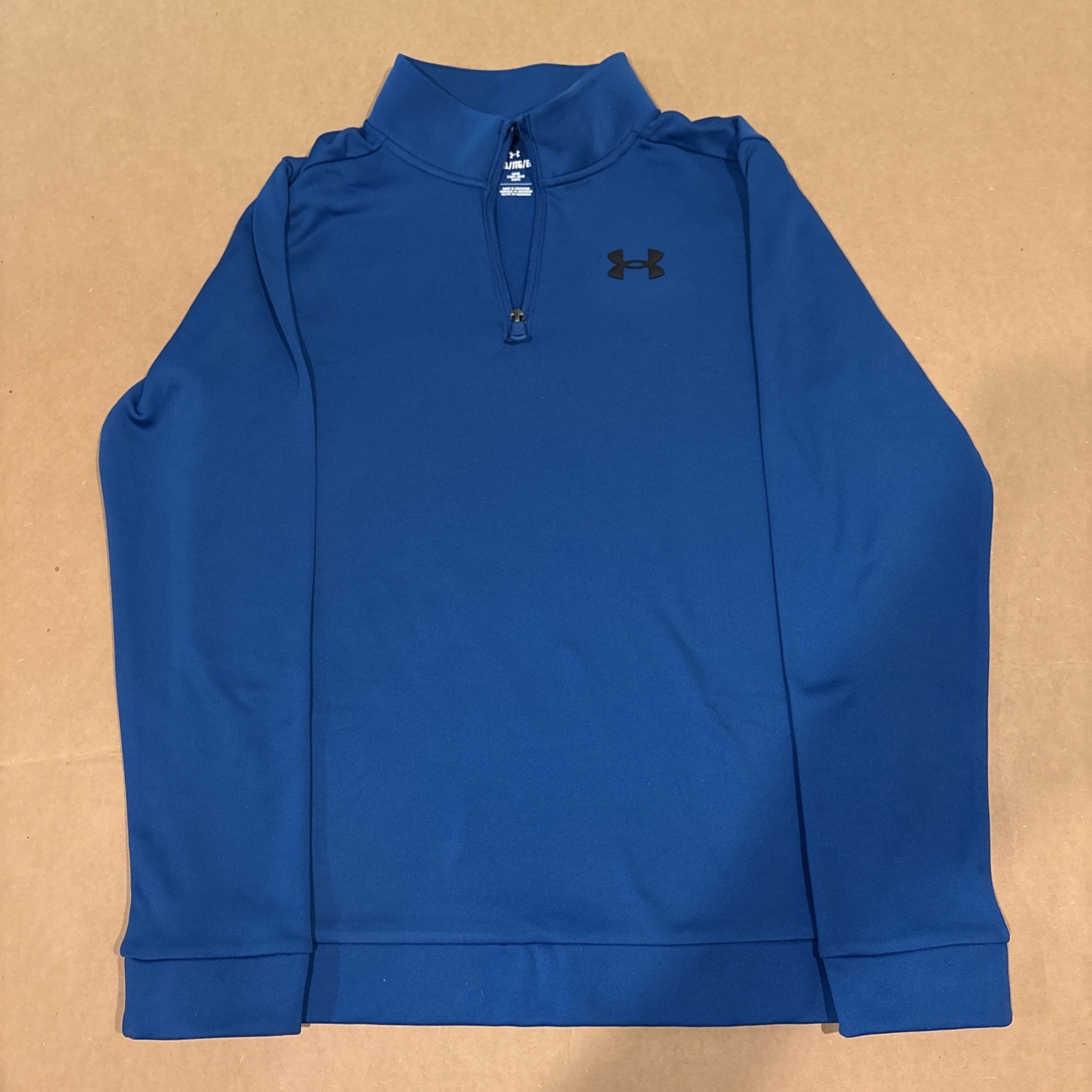 Under Armour SweaterFleece 1/4 Zip Golf Pullover Mens YXL Blue NWT gallery