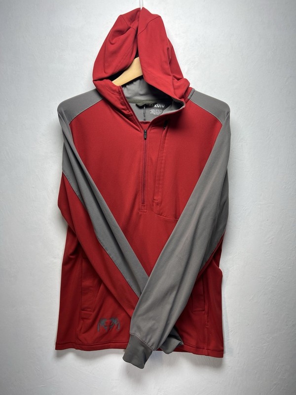 Kuiu Men’s Hoodie Size L 1/2 Zip Long Sleeve Performance Pullover 3 Outdoor Red gallery