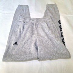 Mens Adidas Heather Gray/Black Sweatpants/Jogger Pants Size Small