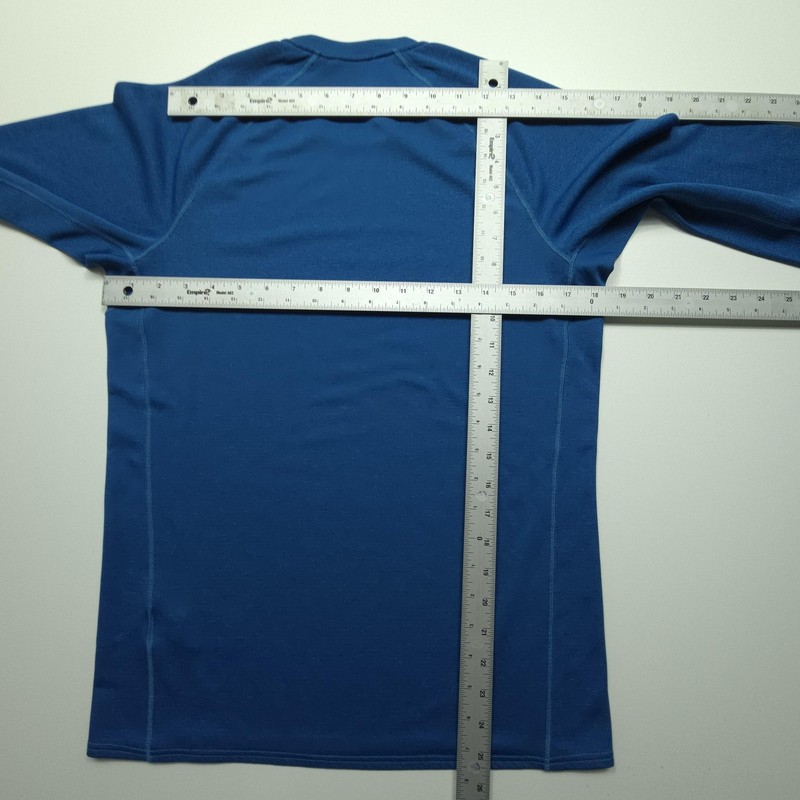 Patagonia Mens Shirt Small Blue Capilene Midweight Base Layer Long Sleeve Hike S gallery