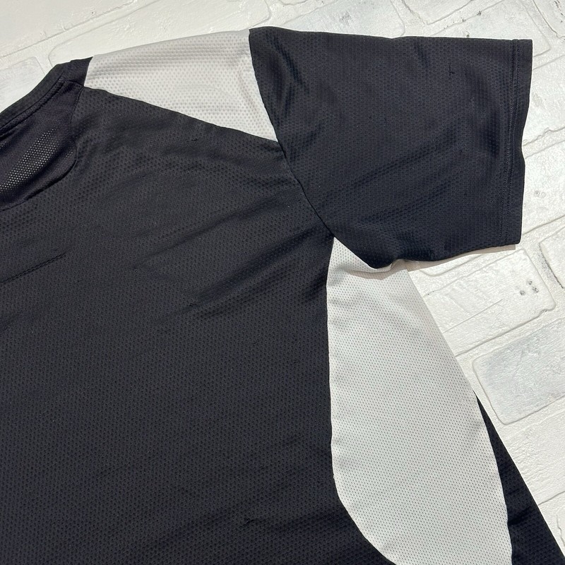Adidas Shirt Mens S Black Soccer Football Jersey Cropped Diamond VTG Y2K Hip Hop gallery