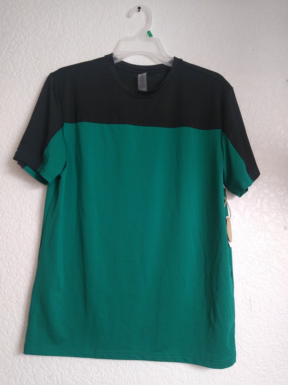 Men's Active Fast Drying T Shirt Size S Eco-friendly Black And Green gallery