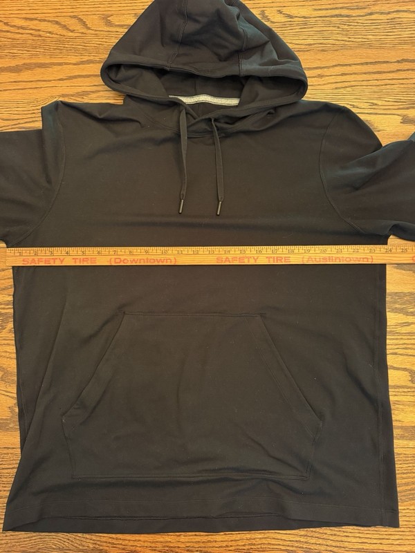 Black Lululemon Long Sleeve Pullover Hooded Athletic Shirt Men's XL Running Yoga gallery