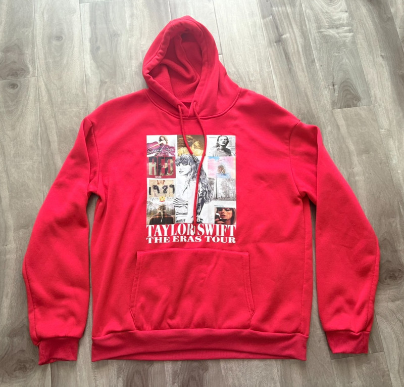 Taylor Swift The Eras Tour Red Hoodie Sweatshirt All Albums Unisex Size L gallery