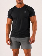 Active Health Labs Titan Elite Men’s Polyester Tee Moisture Wicking Crew