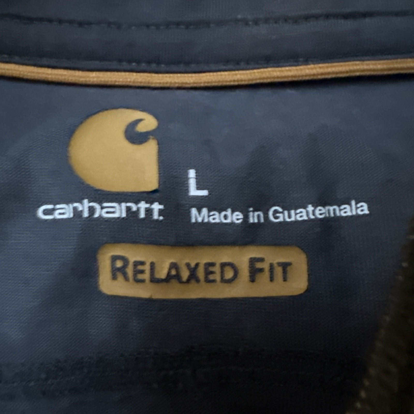 Carhartt Force Shirt Mens Large Gray Quarter Zip Long Sleeve Relaxed Fit gallery