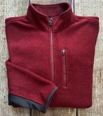 NIKE ACG 1/2 ZIP TECH SWEATER RED GRAY MENS MEDIUM EXCELLENT CONDITION