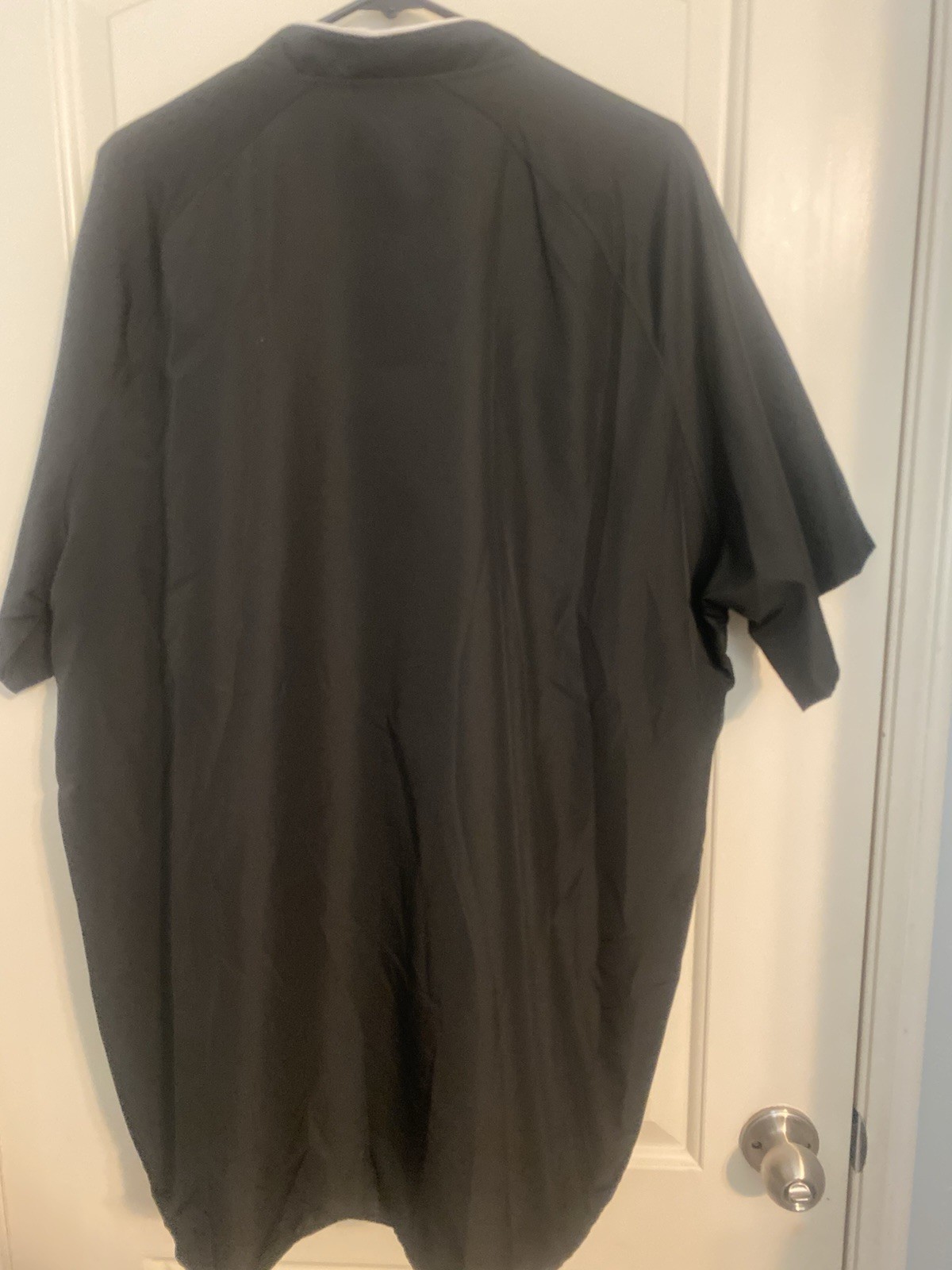 A4 Men’s L Black/White/Gray Colorblock Polyester 1/4 Zip Baseball windbreaker gallery