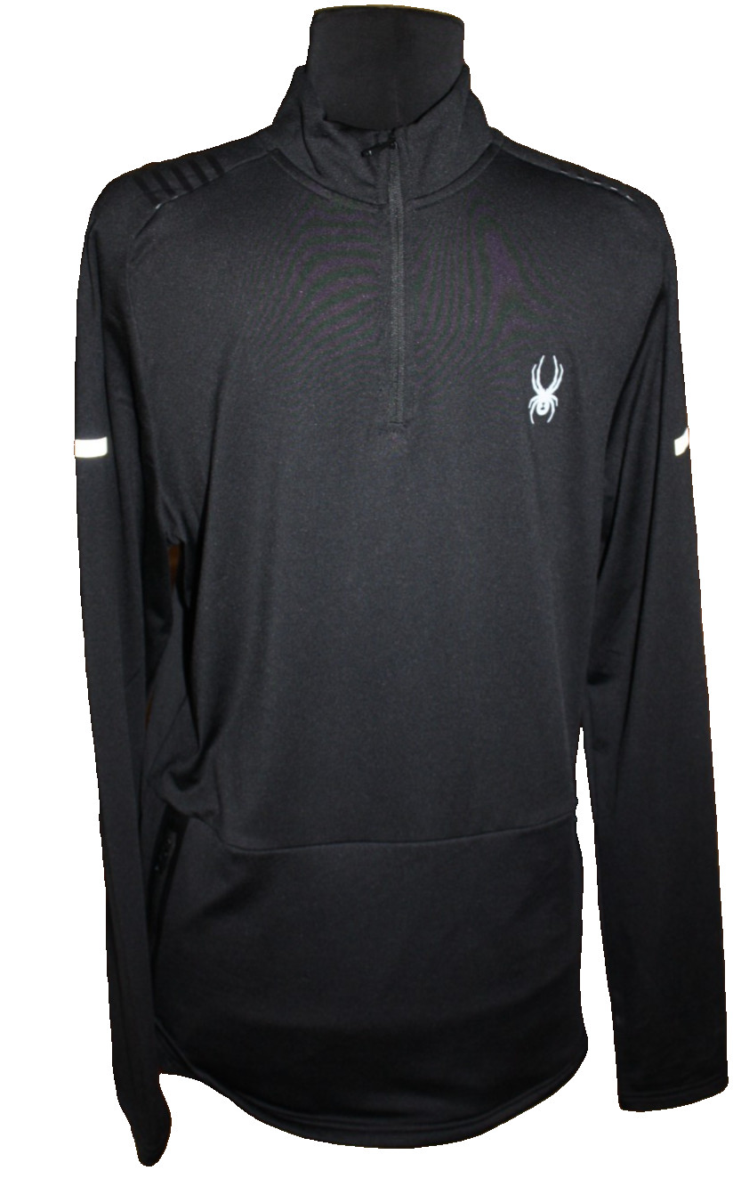 Spyder Active L/S Performance Sweatshirt w/Pockets 1/4 zip Stretch SPM844ESMS L gallery