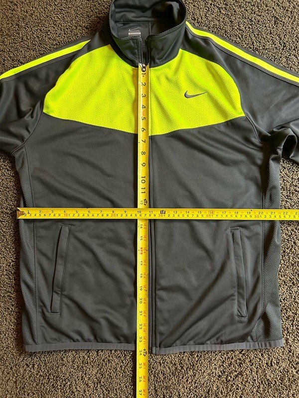 Nike 1/4 Zip Pullover Men’s L Large Black/Fluorescent Yellow Sweatshirt Jacket gallery