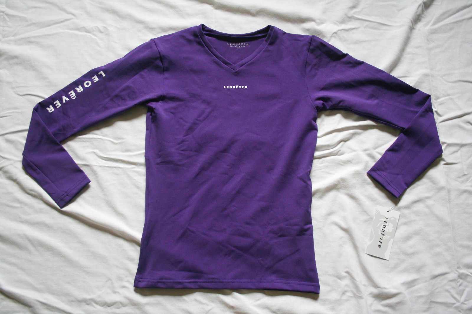Leorever Men’s Long Sleeve Balanced Compression Shirt, Hearn Purple, XS - NWT gallery