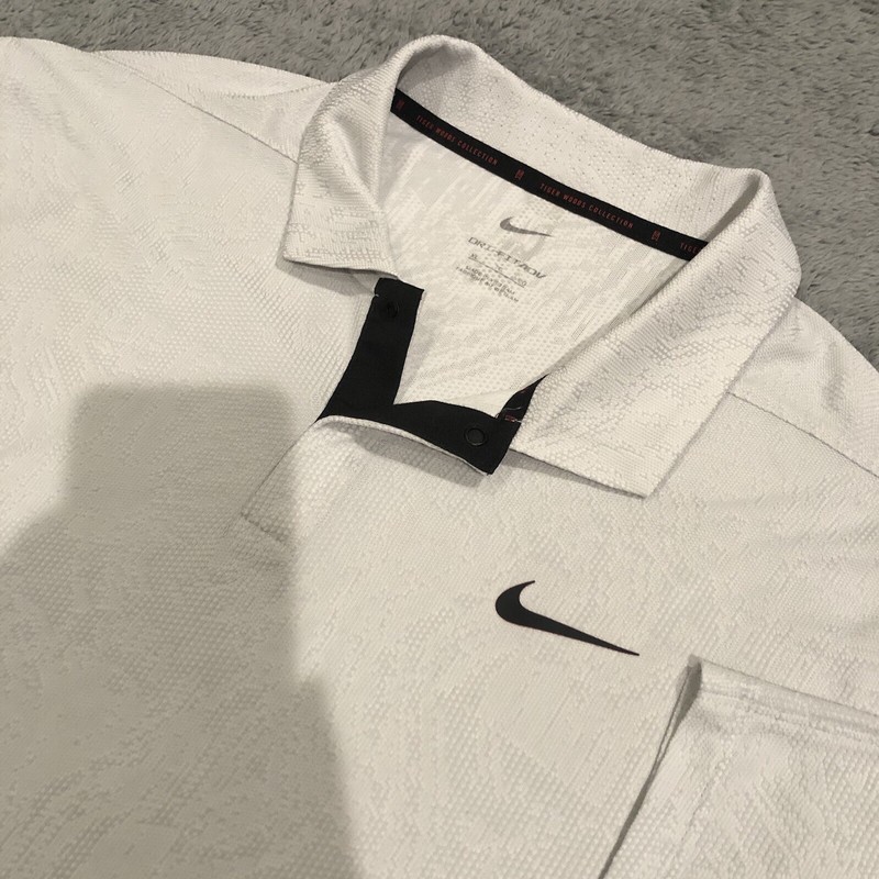 Nike Tiger Woods ADV First Win Anniversary Polo DH0711 100 Photon Dust White XL gallery