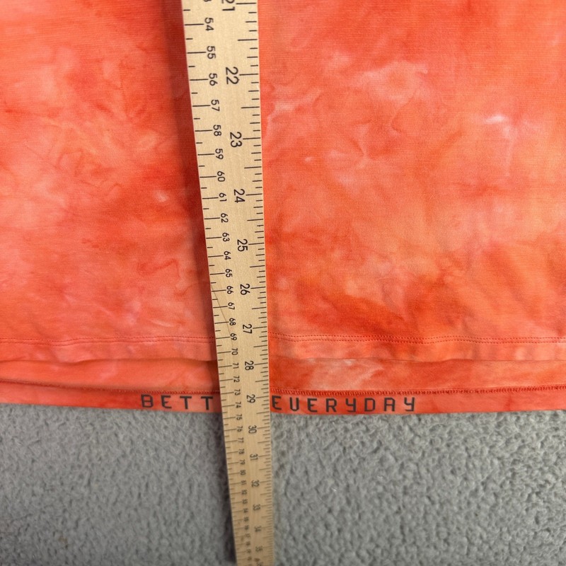 Lululemon License To Train Shirt Mens XL Orange Tie Dye Short Sleeve Raglan LTT gallery