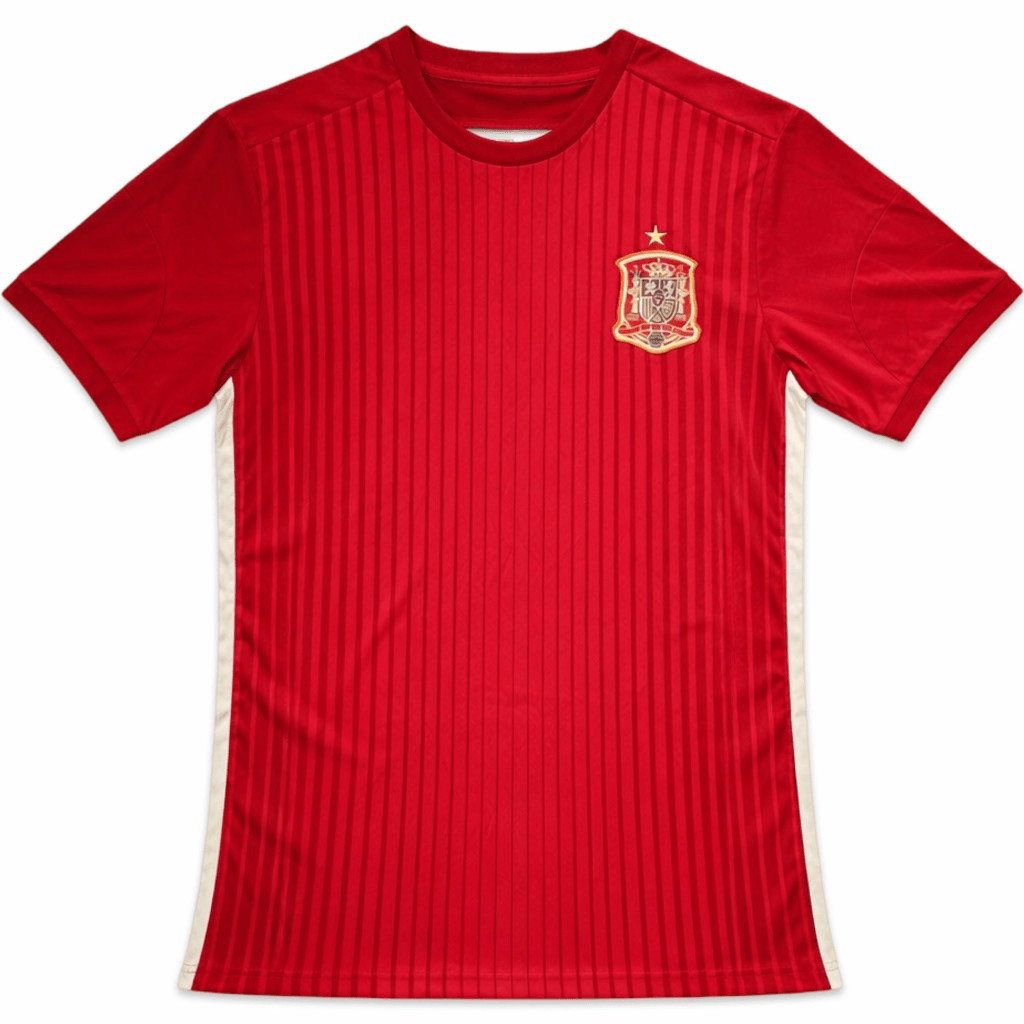 Spain National Team Soccer Jersey Large Red BBD Sports NWT gallery