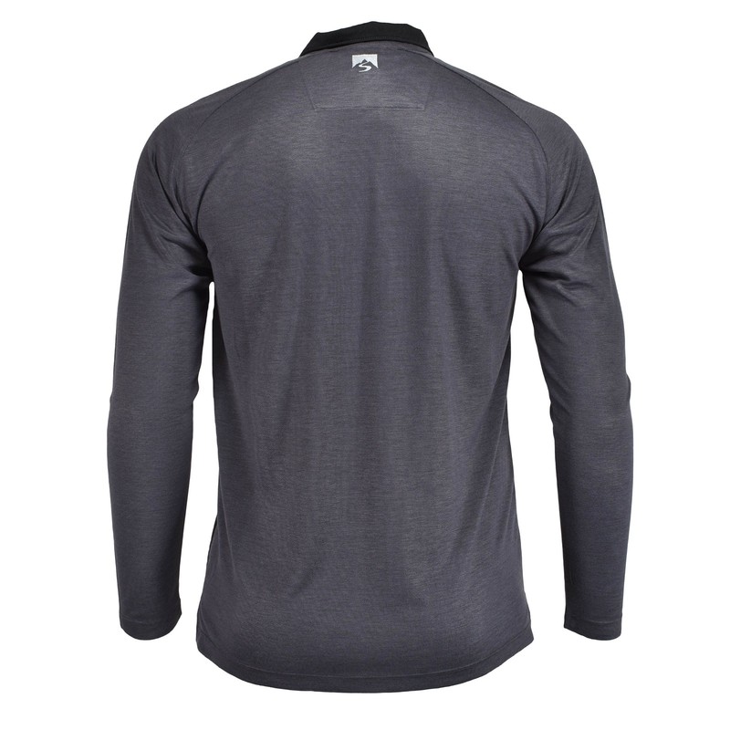 Storm Creek Men s XXL 1/4 Zip Pullover Charcoal Bamboo Long Sleeve Shirt gallery