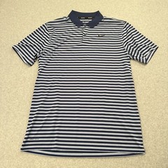 Nike Golf Dri Fit Victory Blue Stripe Polo 891239-492 Mens Size M Active Poly