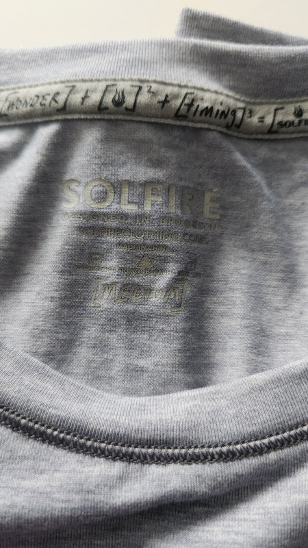 Solfire Tech Tee Medium Athleisure Performance Quick Dry NWT gallery