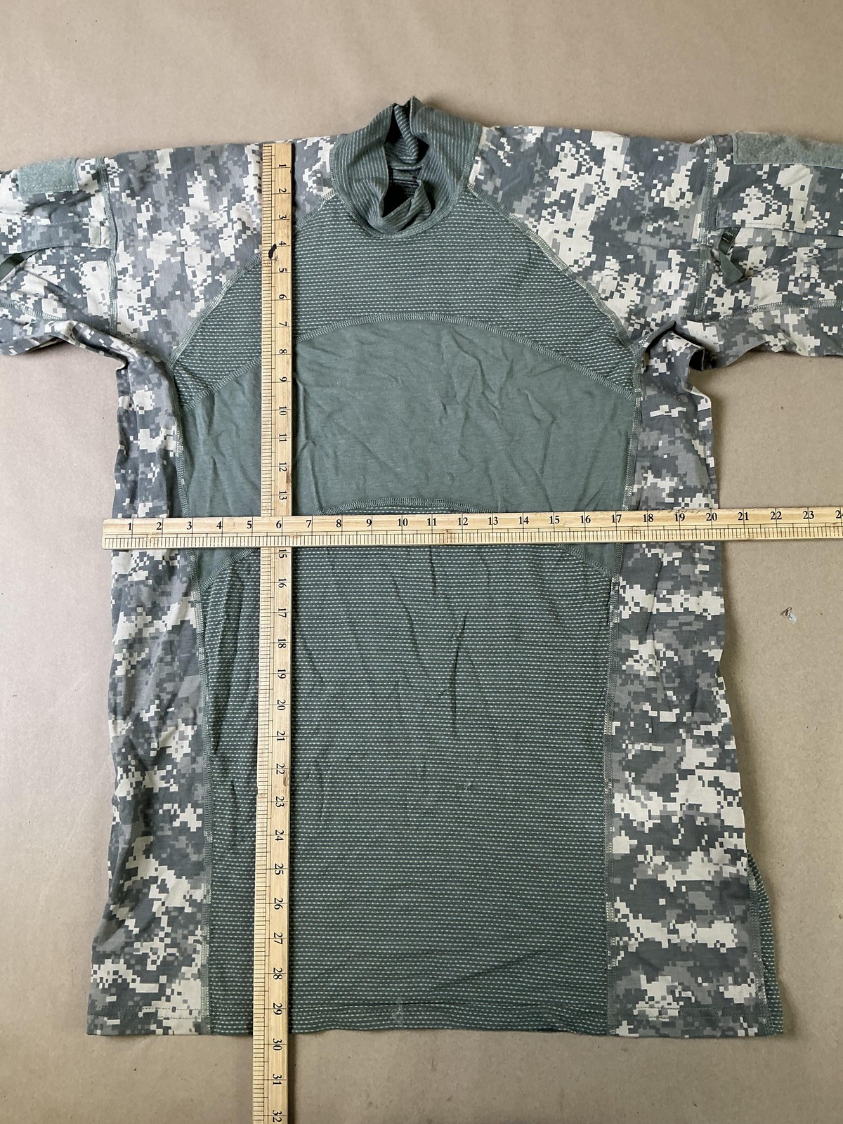 US Army Combat Shirt Mens Large Green ACU Digital Camo FR Flame Resistant gallery