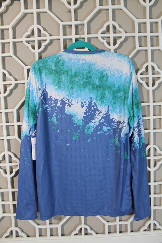 NWT Loco Kaile Shirt Mens S Small Blue Lightweight Fish Fishing Colorful Outdoor gallery