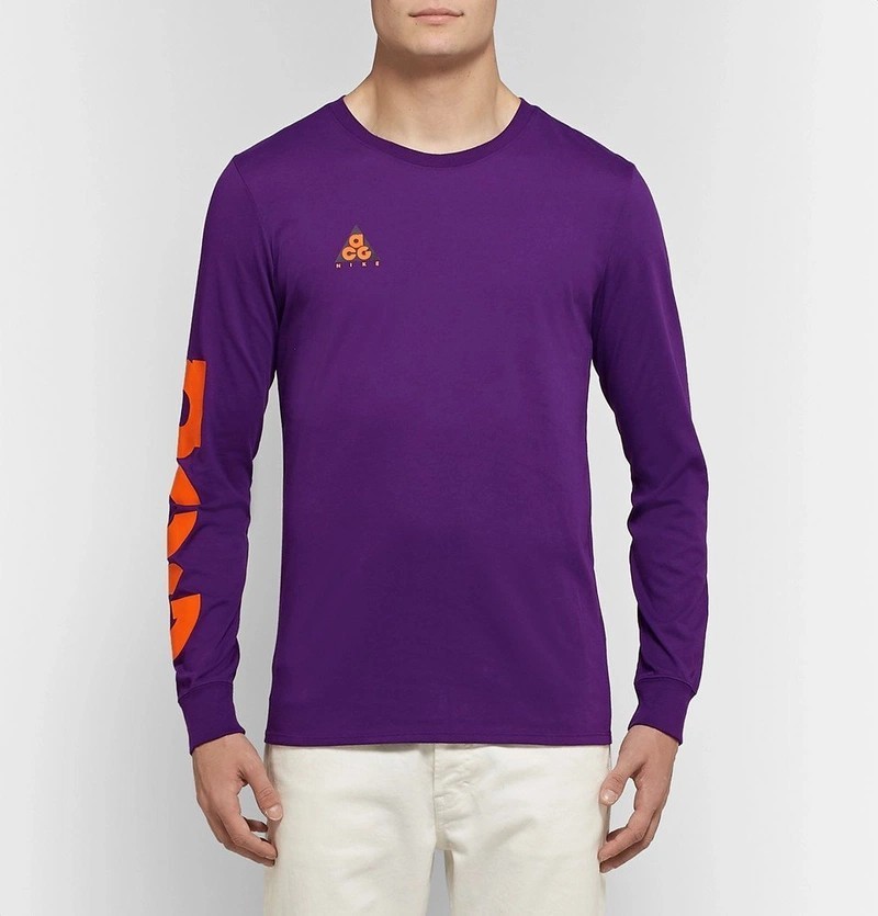 Nike Sportswear SASQUATCH ACG Long Sleeve Shirt LS Top Purple AQ3953-537 Men L gallery