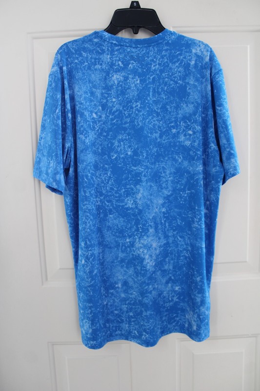 NWT Under Armour RUSH Vanish Energy Print Mens Medium Photon Blue T-shirt gallery
