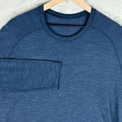 Lululemon Shirt Mens XL Metal Vent Tech Long Sleeve Mineral Blue True Navy