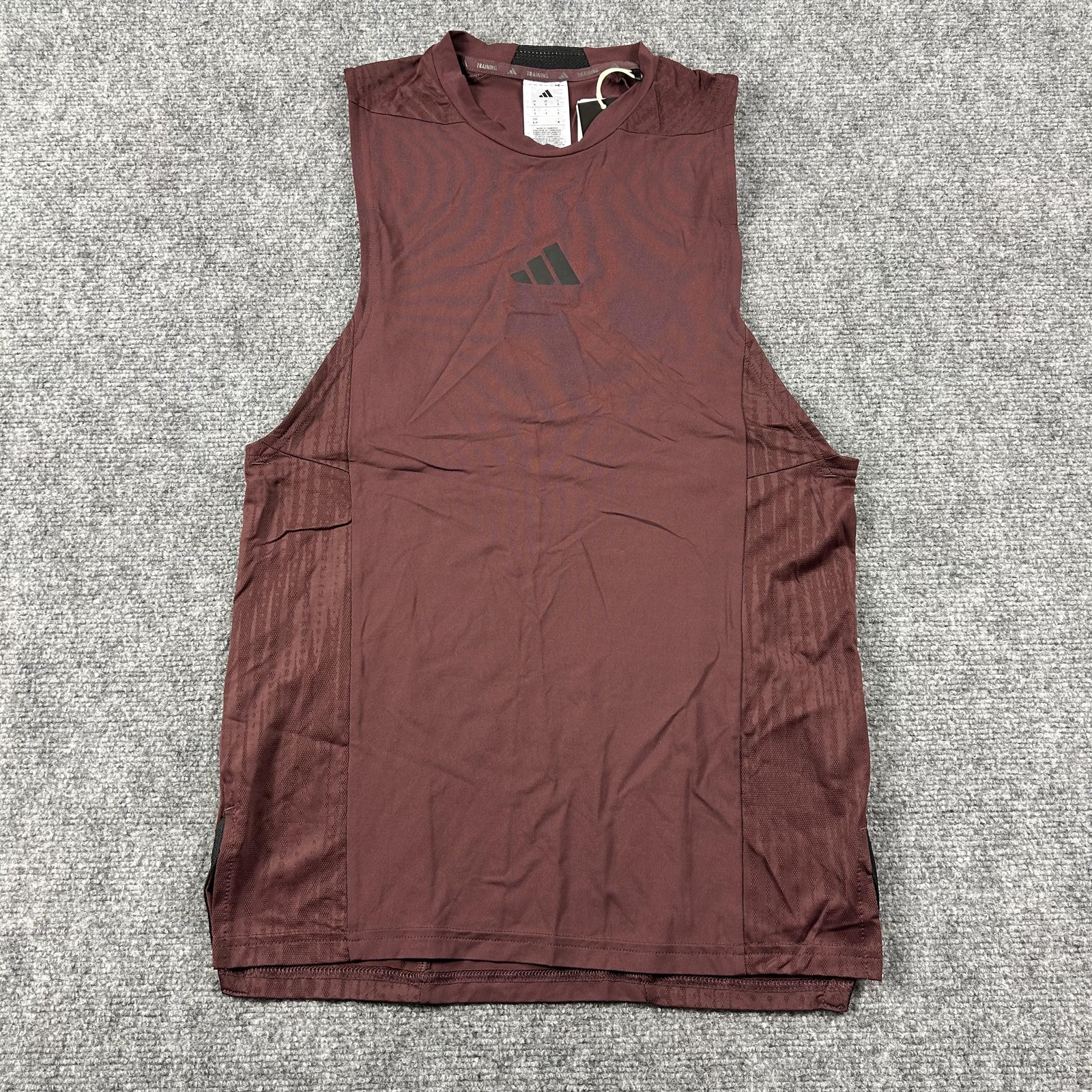 Adidas D4T INT Tank Mens Small Aurora Ruby Red Climacool Training Top Sleeveless gallery