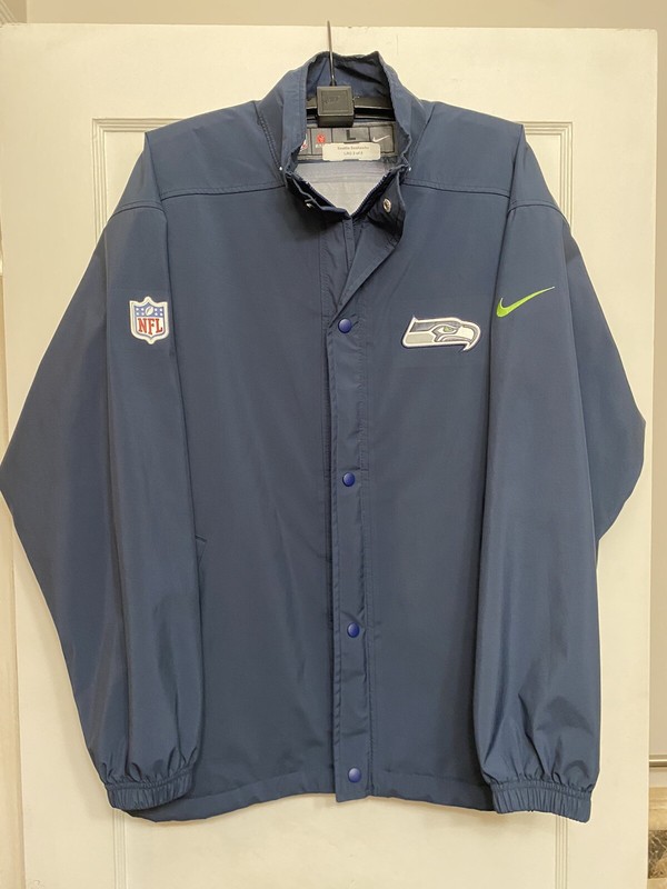 Nike Seattle Seahawks Jacket Size Large Men Limited STAFF 2 Of 5 Made In USA gallery
