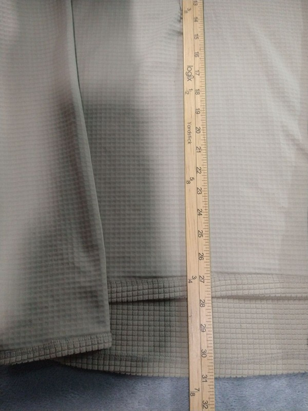 Kenyon Shirt Mens XL Beige Waffle Knit Thermal 1/4 Zip Long Sleeve Pullover gallery