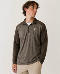 Under Armour SEC Basketball Quarter Zip Pullover Men’s LG Brown Performance