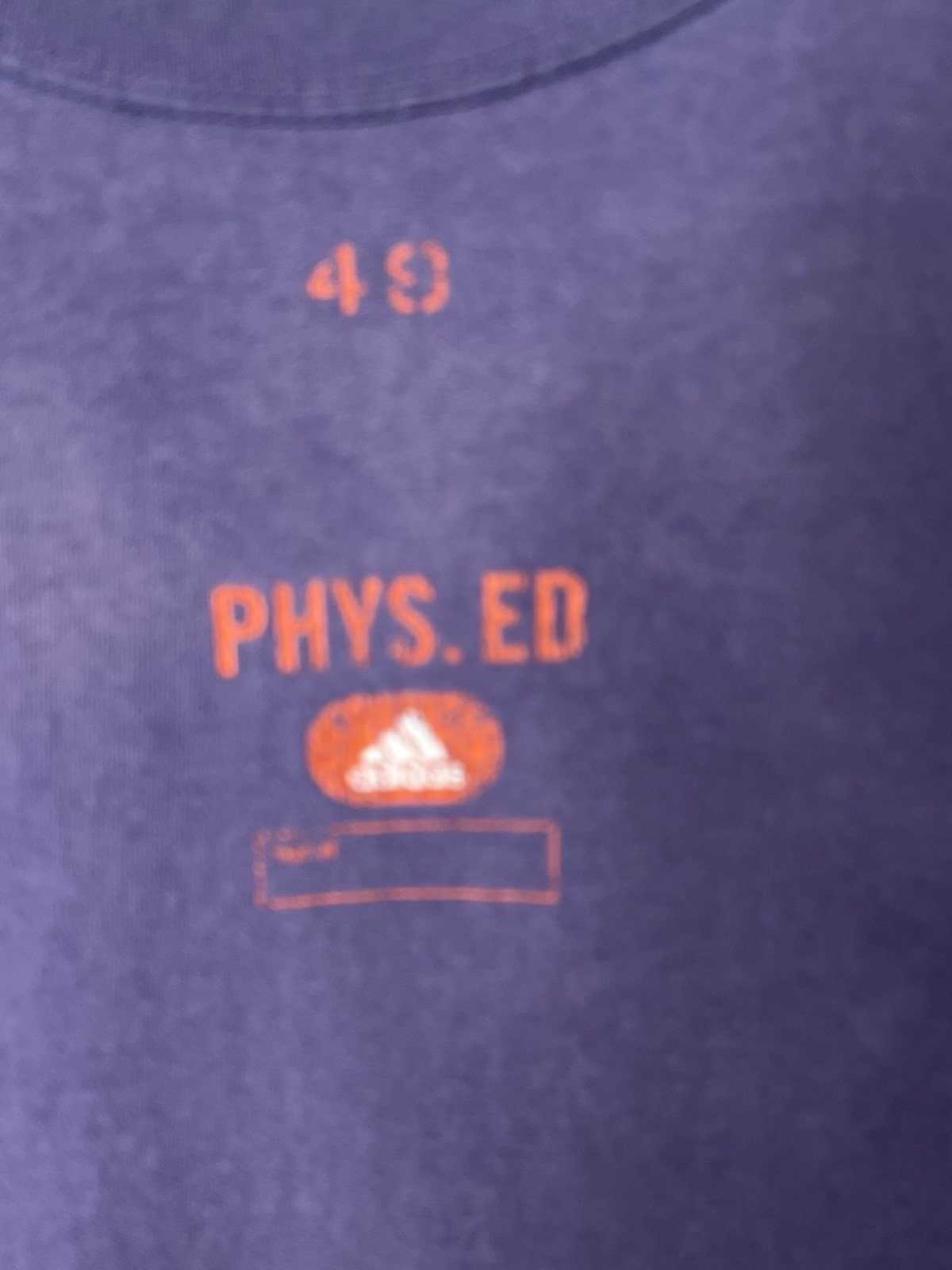 Adidas Phys Ed Sleeveless Shirt Medium Purple Basketball Tank Small Hole gallery