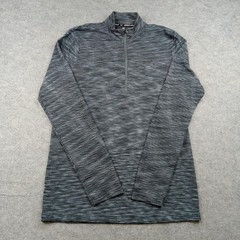 Under Armour Pullover Mens Medium Gray 1/4 Zip Long Sleeve Top 1359875